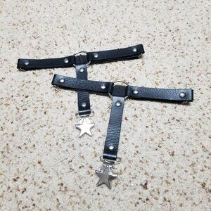 SOLD Hot Topic Faux Leather Star Garters